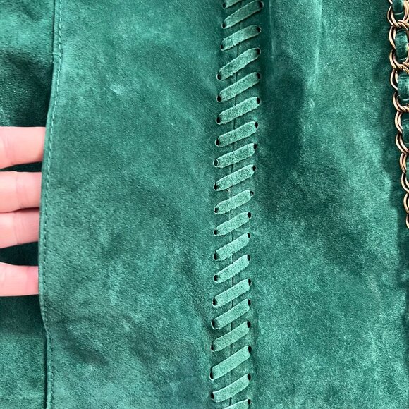 Hal Rubenstein Jade Green 100% Leather Fully Lined Jacket 1X - Picture 8 of 8